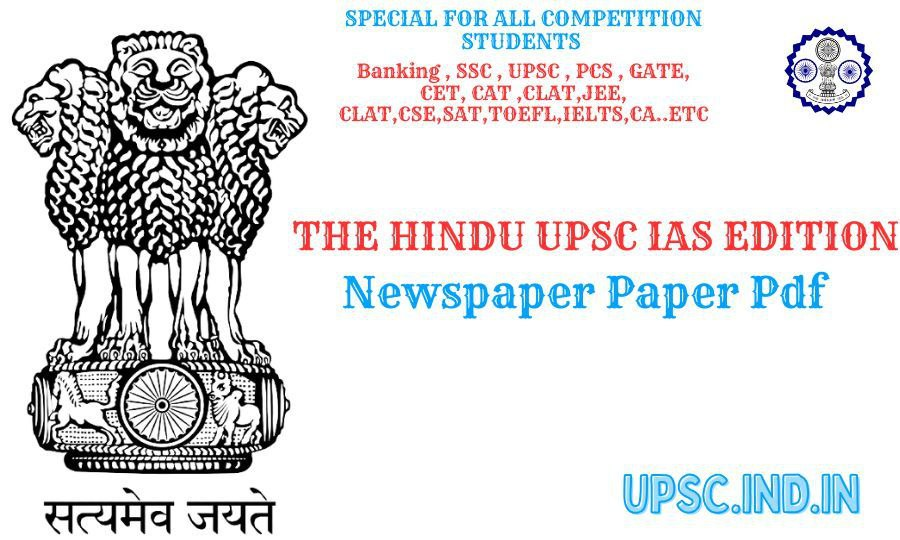 The Hindu Newspaper Today PDF